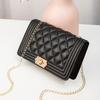 omen's bag new solid color embroidered lock chain small square bag casual mobile phone bag's