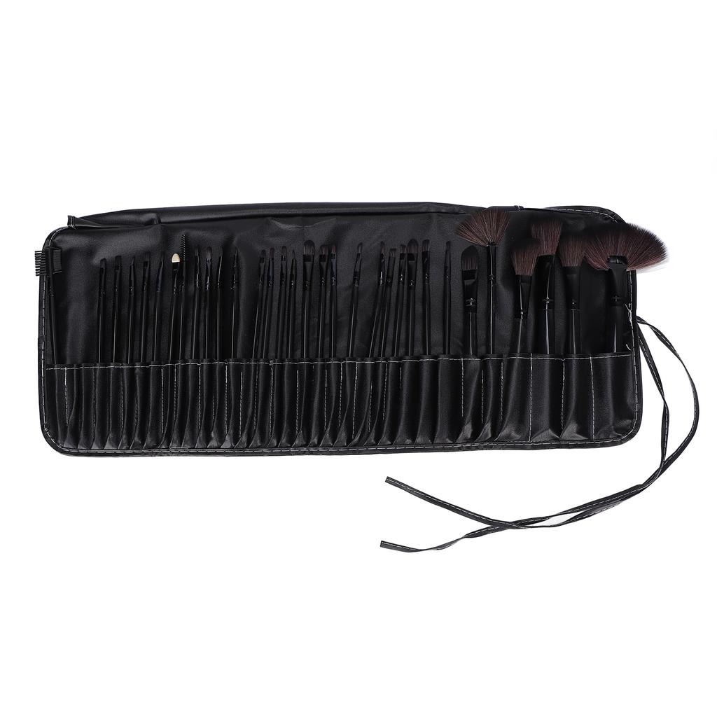 32pcs Complete Makeup Brush Set Face Powder Brush Eyeshadow Brush Beauty Tool Black