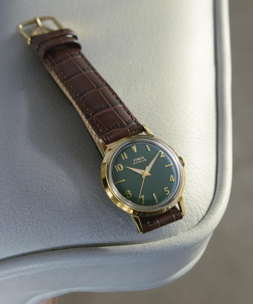 Merlin Uhr Quarz 3 ATM Wasserdicht Kunststoff Grünes Zifferblatt TW2Y37800 [TIMEX] Herren [Authentisch]