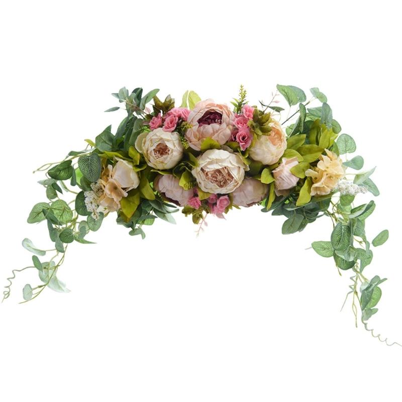 Artificial Flower Swag Wedding Arch Decoration for Wedding Reception Backdrops Wedding Ceremony Sign Flower Decoration