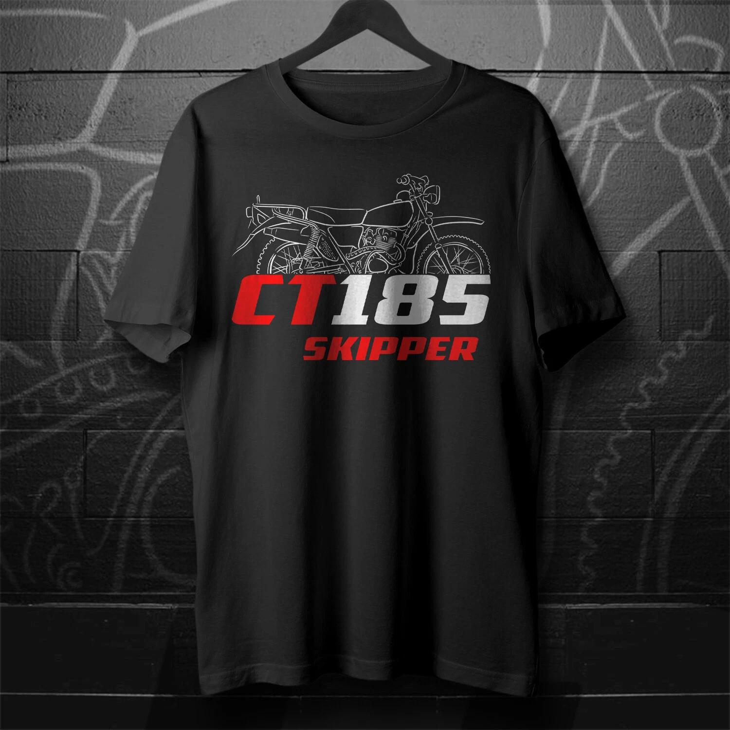 Black men s and women s T-shirt Honda CT185 1982-1983 - Motorcycle XXL