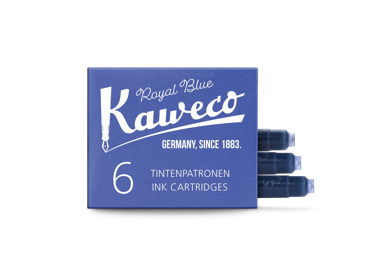 Чернила для ручек Kaweco Royal Blue Оригинальный импортный продукт (6 патронов) -
