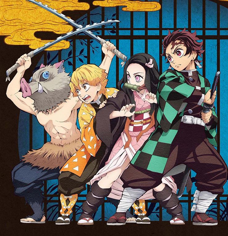 Cosplay de tueur de démons: Ninja Papillon, Kamado Tanjiro, Agatsuma Zenitsu, Tomioka Giyu