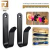 Wooden & Metal Snowboard Wall Mount Bracket - Garage Storage Hook