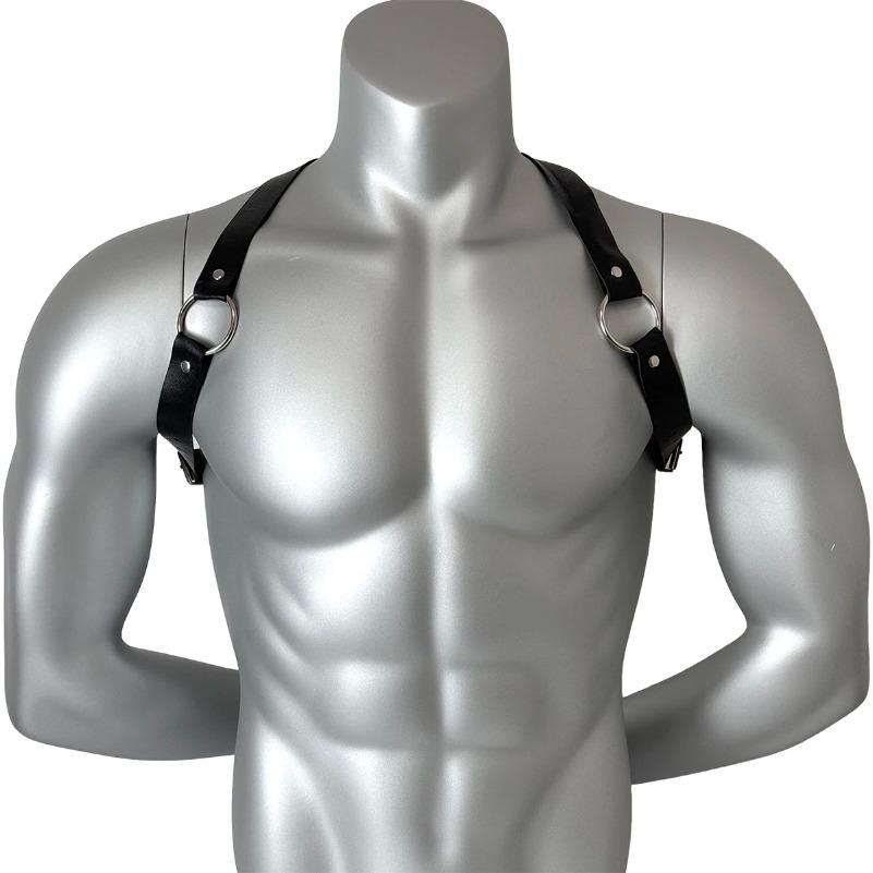 Fashion Sexy Harness Pu Leather Bondage Lingerie Adjustable Chest Belt Bdsm Gay Sex Exotic Accessories Fetish Clothing for Men