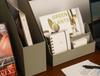 TENKU PAPER Desk Storage Tabletop Gray Paper Stationery Storage Case Pen A4 File Organizer Stylish and Simple for Working from Home or in the Office