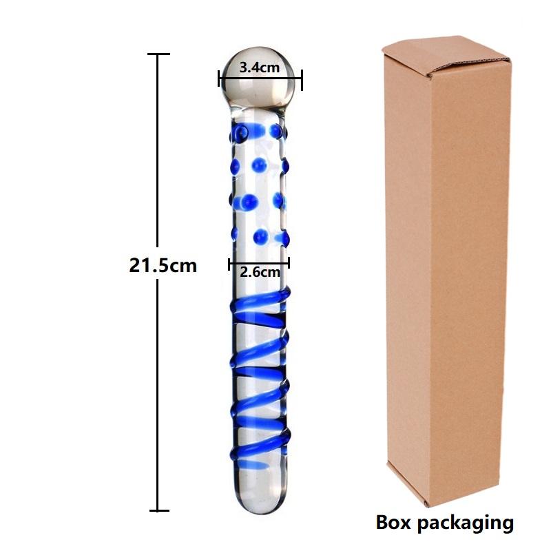 Dildo-uri din Sticlă de Cristal Dildo Realist Mărgele de Sticlă Penis Plug Anal pentru Punct G Jucării Sexuale Erotice pentru Femei Cupluri Adulți