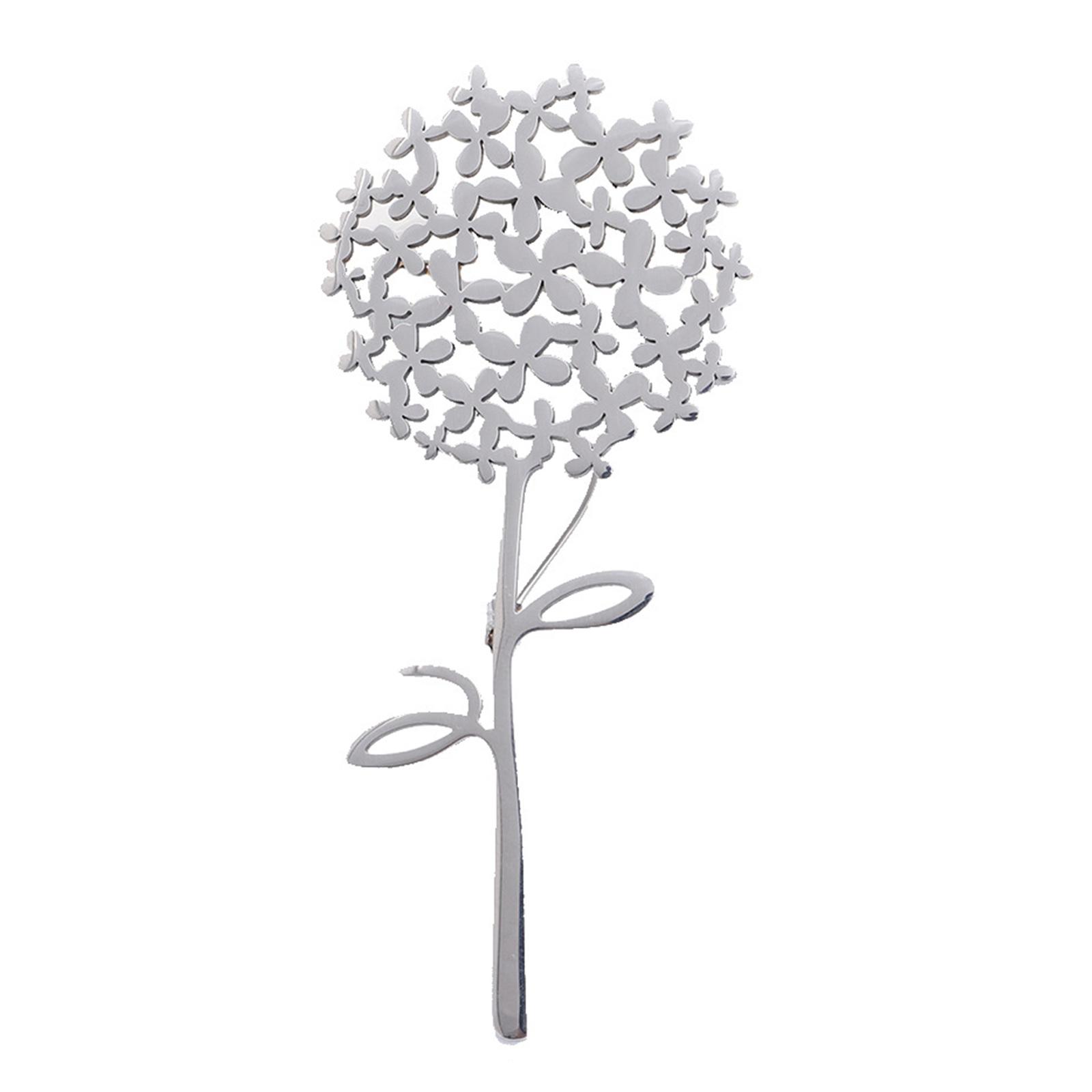 

Модная изысканная булавка на лацкан в виде одуванчиков с капающими масляными узорами, контрастный аксессуар для праздничных костюмов серебряный