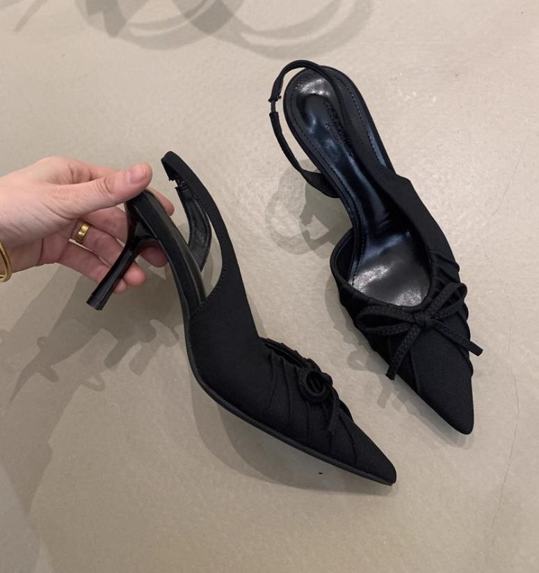 2026 Summer High Heel Women Sandals Fashion Pointed Toe Singbacks Shoes Design Style Banquet Party Sandalias Shoes