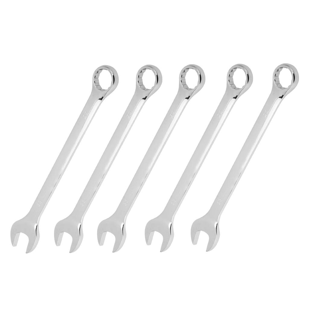 5Pcs Ratchet Wrench Dual Purpose Open Box Spanner Chrome Vanadium Steel Hand Tools 22mm