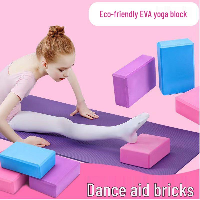 High-Density Foam Yoga Brick for Adults and Children - Ideal for Leg Press, Stretching, and Dance Practice