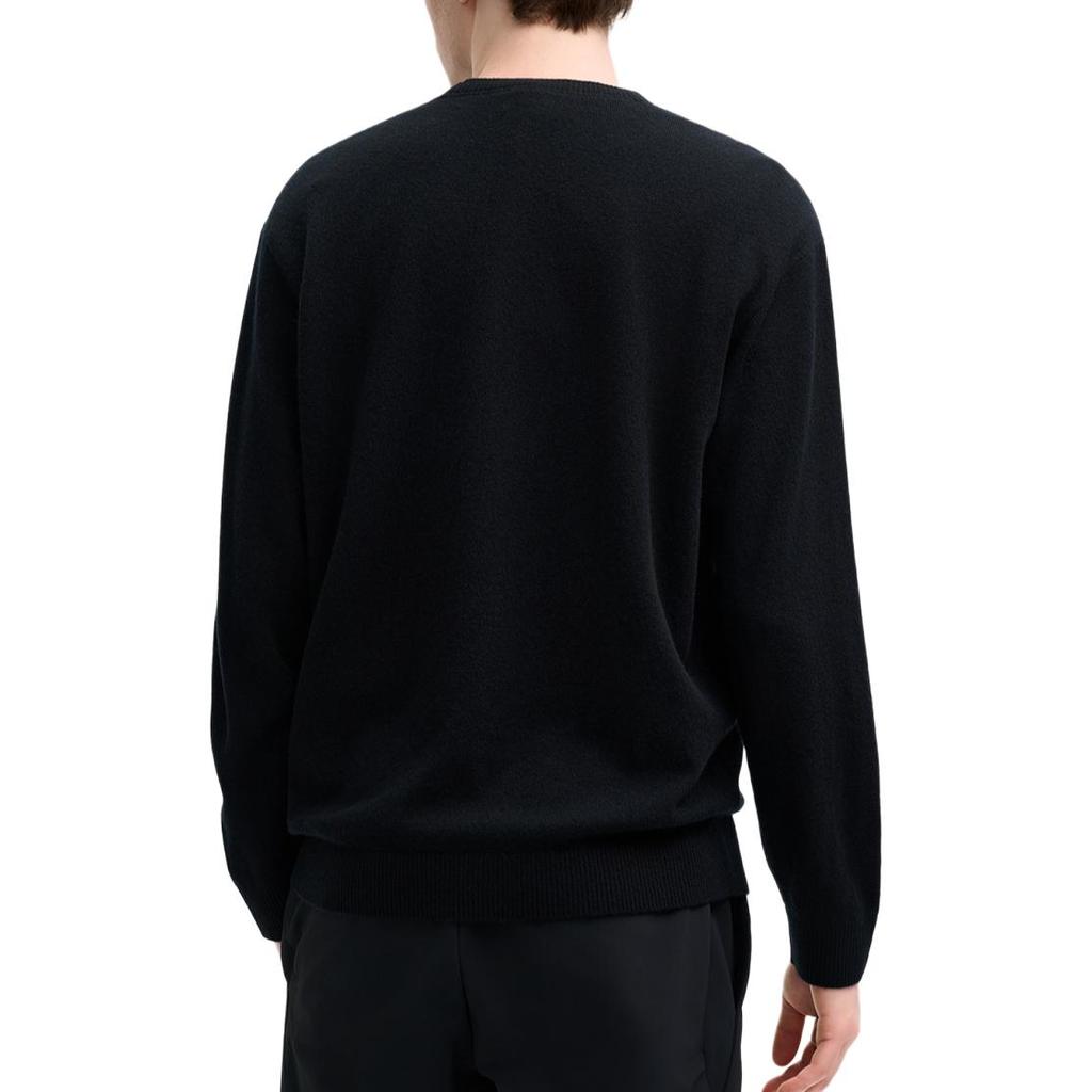 Fila Milano Italian Luxury Sports Collection 1911 Simple Comfortable Casual Knit Sweater Men Sweater Black F11M515401F-BK