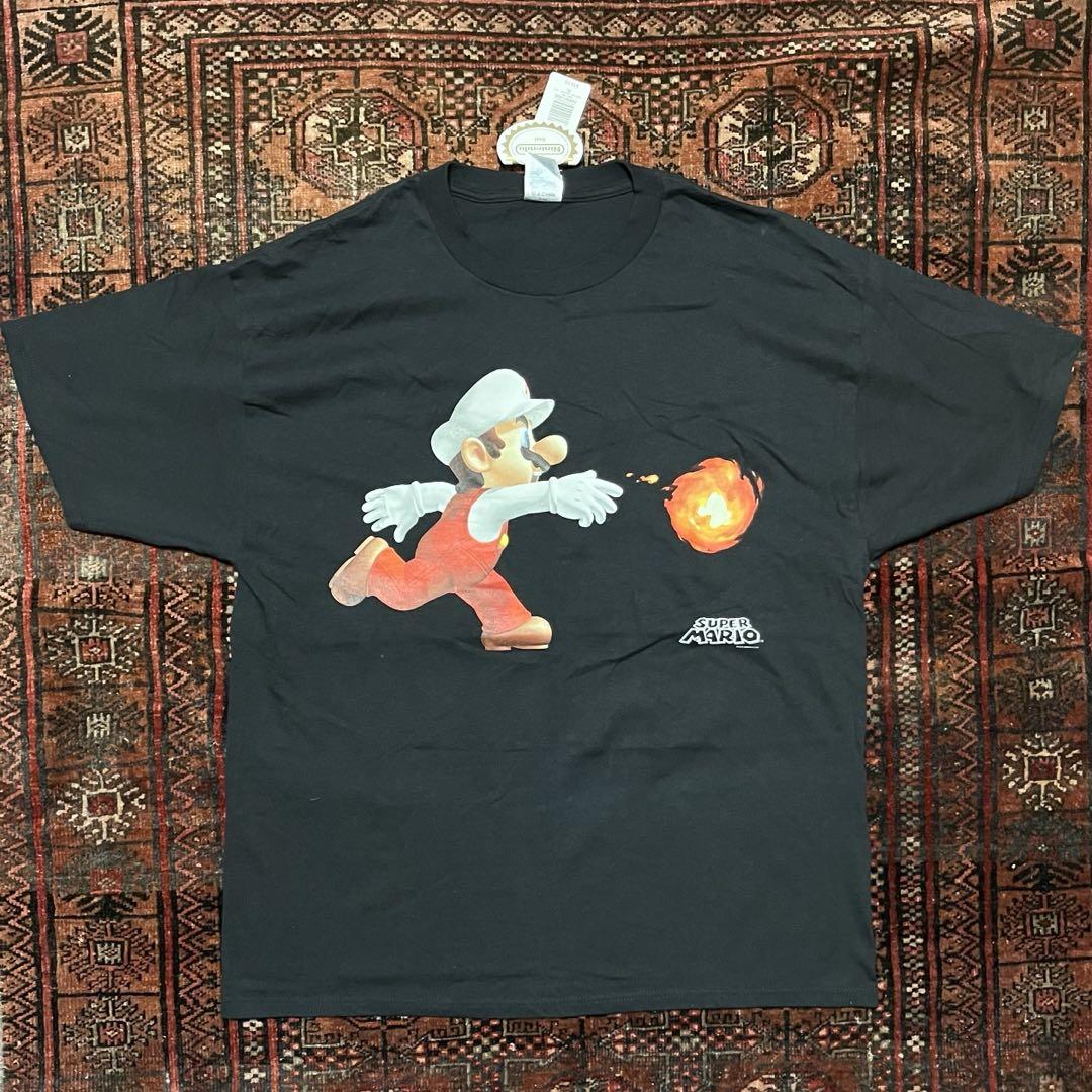 

[USED] 00S Dead Stock Fire Mario Nintendo T-Shirt XL