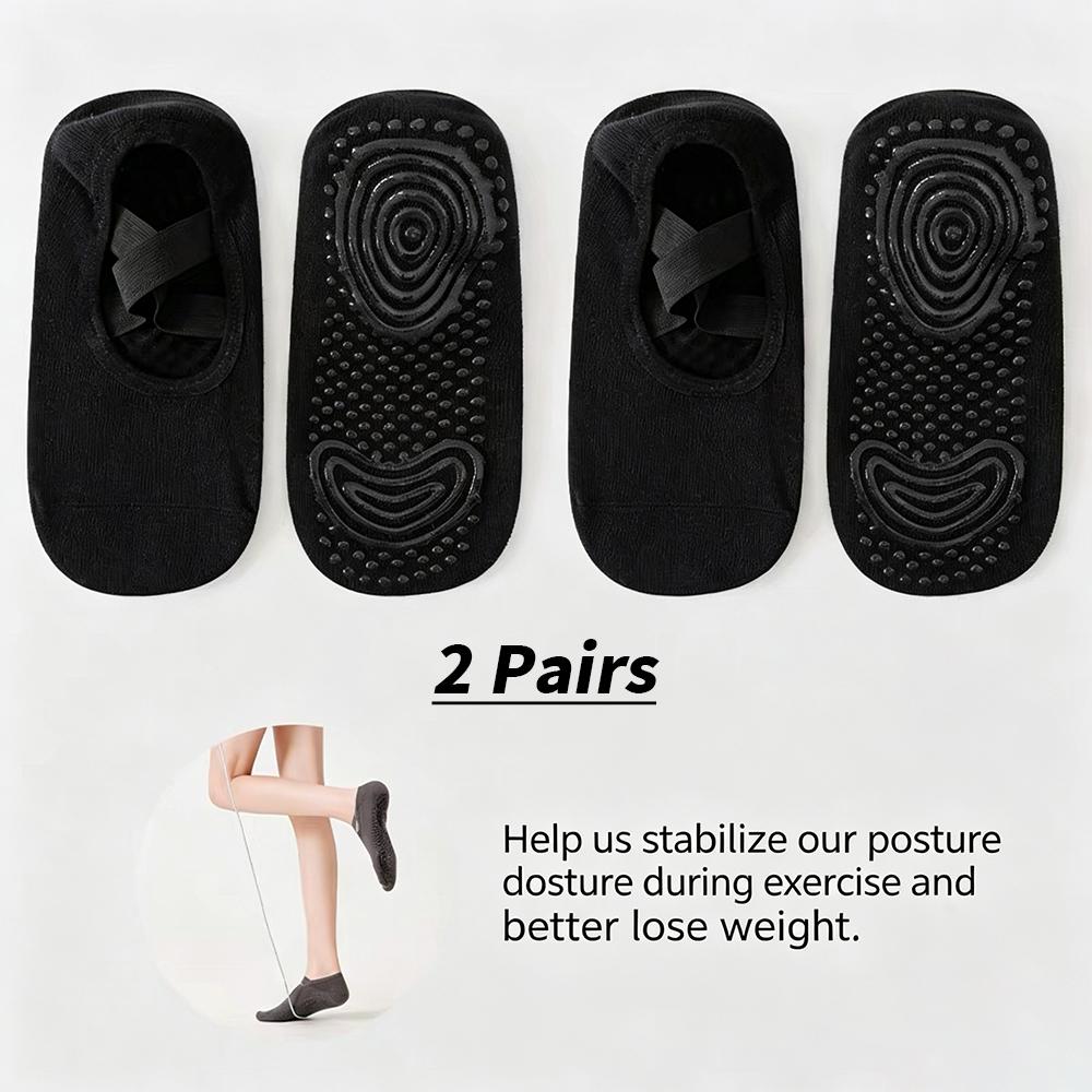 Professional Women Yoga Sock Silicone Anti-slip Ballet Pilates Socks Women Backless Breathable Bandage Yoga Sport Sock