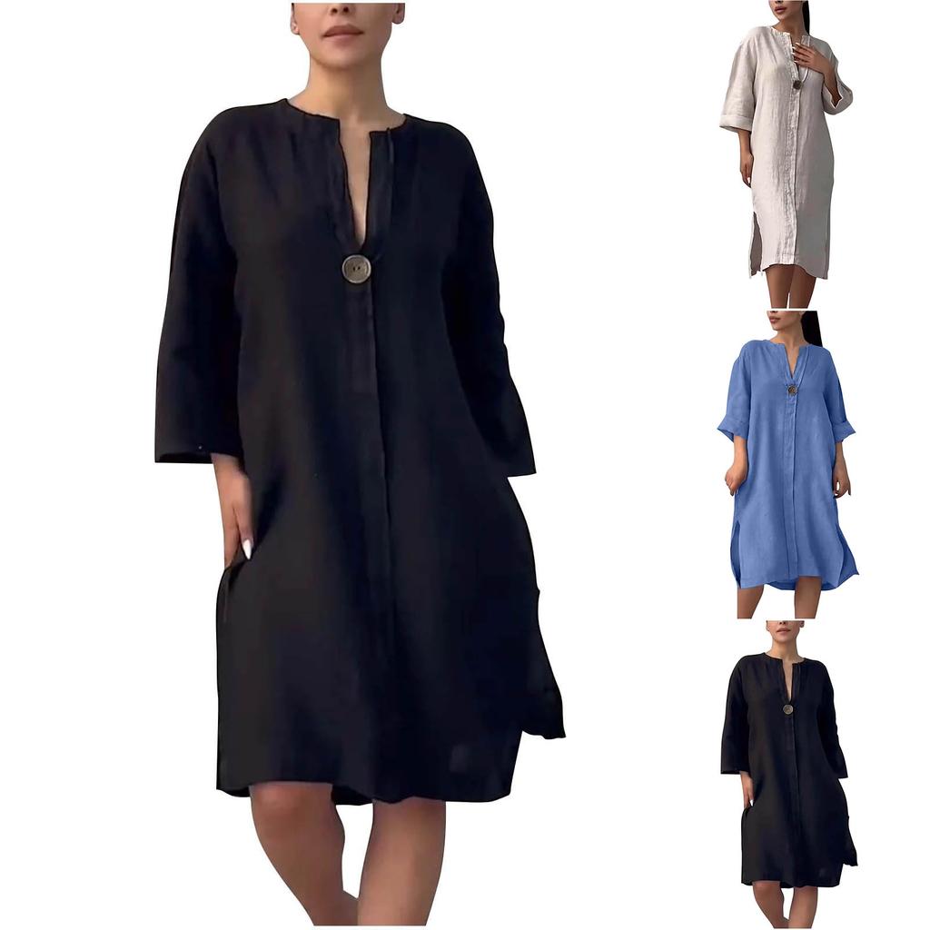 Women's Fashionable Casual -color Dress