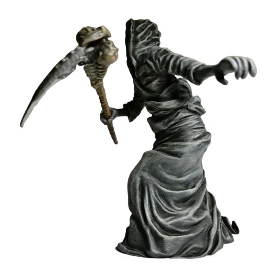 Sensenmann mit Sense Statue Gotische Umhang Stehender Sensenmann mit Sense Figur für Halloween Heim Büro Schreibtisch Deko