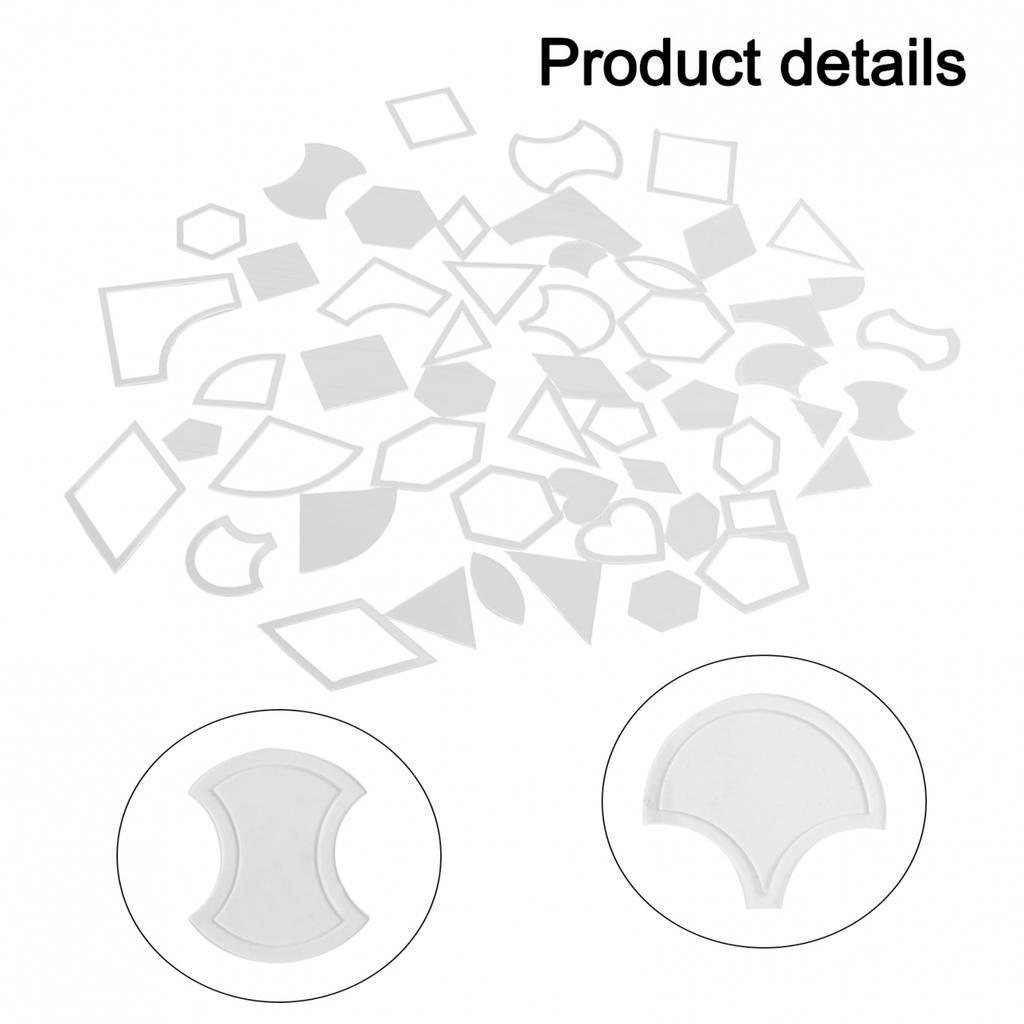 Patchwork Template Set of 54 Ruler Quilt Patchwork Sewing DIY Tool Craft