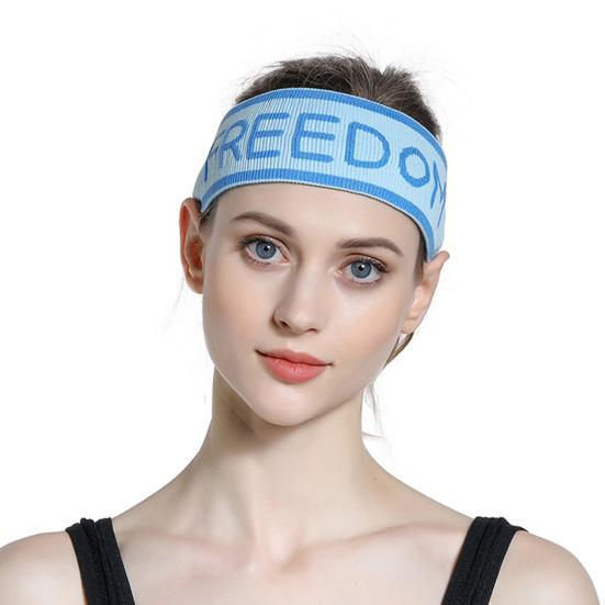 

Yousheng Workout Headband Super Soft Moisture-wicking Breathable Stretchy Letter Print Athletic Sports Sweatband