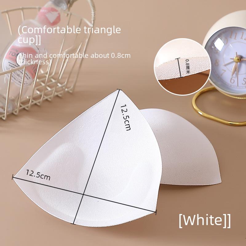 Triangular Breathable Sports Bra Sponge Insert with Anti-Exposure and Sweat-Absorbent Cotton Pad.