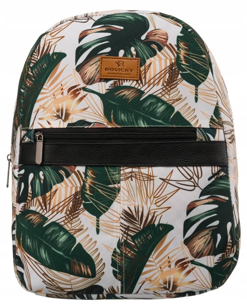 Patterned, urban women's backpack - Rovicky