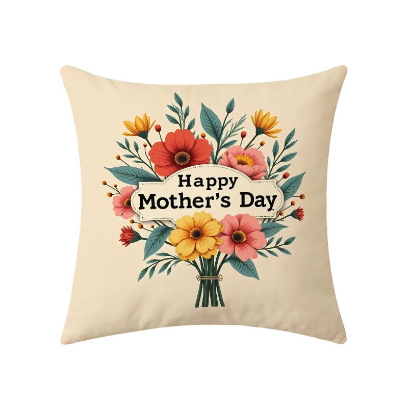 Mother's Day Festive Atmosphere Cushion Covers for Home and Sofa Decor