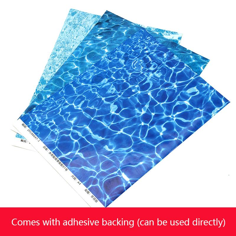 Brand New 5PCS DIY Simulation River Sections Water River Effects Flowing Pattern Bendable Decorated Lakes Scene Model Making