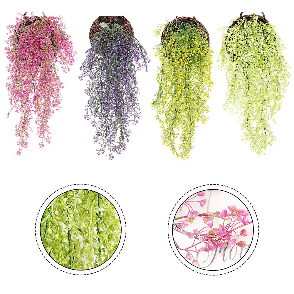 For Bar For Home Plastic Willow Wall Hanging Outdoor Decoration Decorative Plastic Vine Decoration Plastic Vine