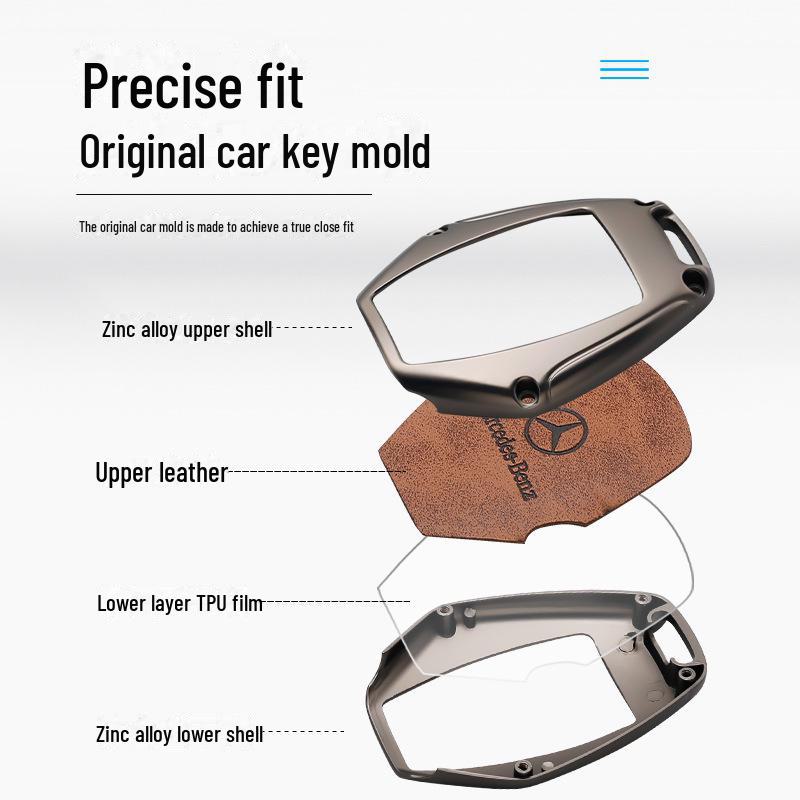 Mercedes-Benz Key Cover for GLK300, V260, Vito 19 Models, CLA200, GLC, E-Class Buckle, CLS, GLE