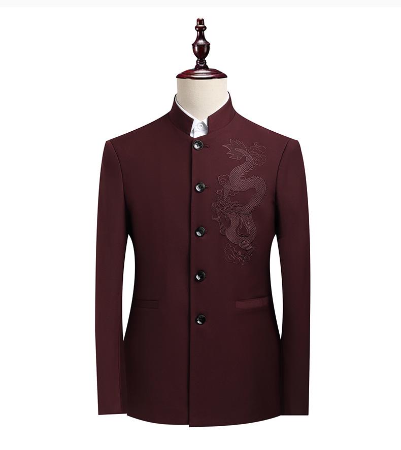 Noble Dragon Zhongshan Suit - Men's High-End Chinese Wedding & Formal Wear