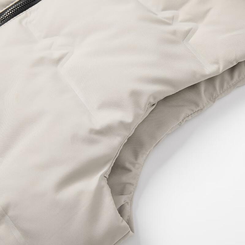 COVER GAL Men's Stand-Collar White Duck Down Vest LH-2458