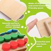Montessori Wooden Learning Game Board for Kids 4 Color Shape Matching Cognition Brain Development Logic Thinking Educational Toy
