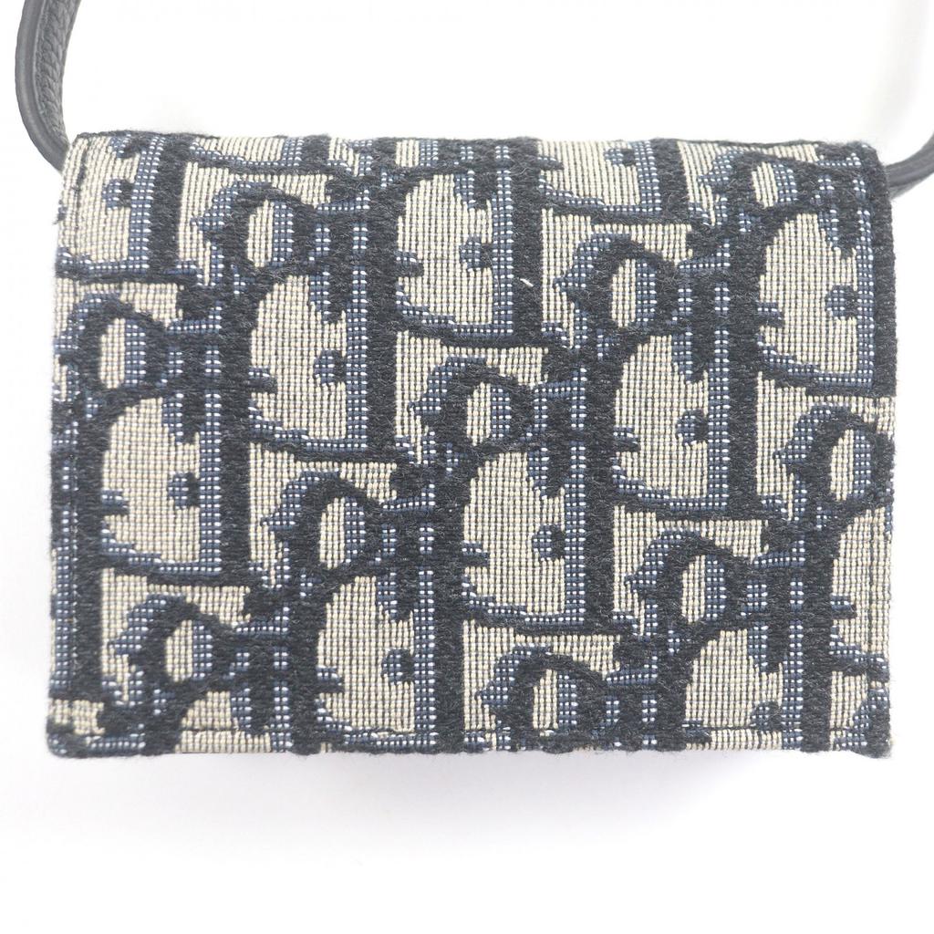 Great DIOR Other bag Oblique Shoulder Strap Nano Pouch beige canvas mens Used
