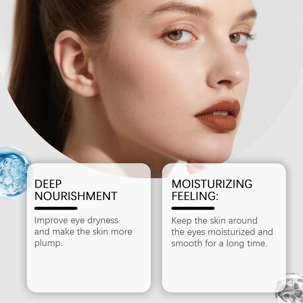 OUHOE Augen Roll-On Ätherisches Öl - Spendet Feuchtigkeit und hydratisiert die Augenhaut, reduziert Augenringe, hellt die Augenpartie auf und strafft sie, geeignet für die Augen, 10ml