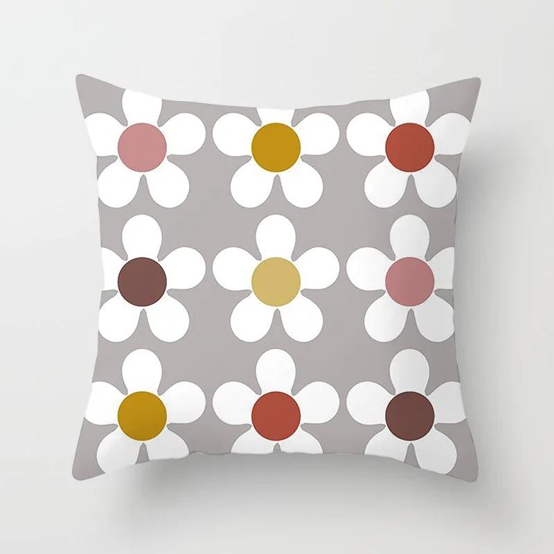 Fresh Daisy Print Pillowcase Office Living Room Home Pillowcase Car Ornaments