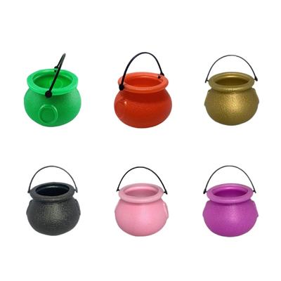 12Pcs Small Halloween Treat Container Plastic Candy Bucket For Halloween Party Home Decorations Indoor and Outdoor