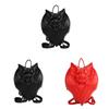 Gothic Punk Style Bat Shoulder Bag With Pu Material For Casual Daily Use