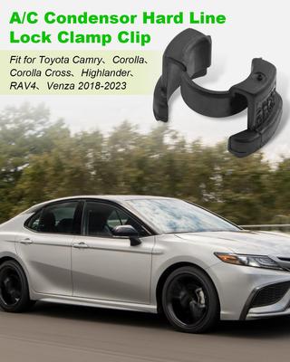 1/2 Set 88718-1E150 A/C Condensor Lock Clamp Clip Hard Line Fit for Toyota Corolla Camry Highlander RAV4 Venza 2018-2025