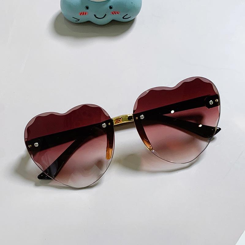 Heart Shaped Kids Sunglasses Photochromic Fashion Small for Girls