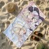 Band F-Fuwamoco-S Towel Soft Lightweight Anti-Sand Large Beach Towel Quick-Drying Bath Sports Family