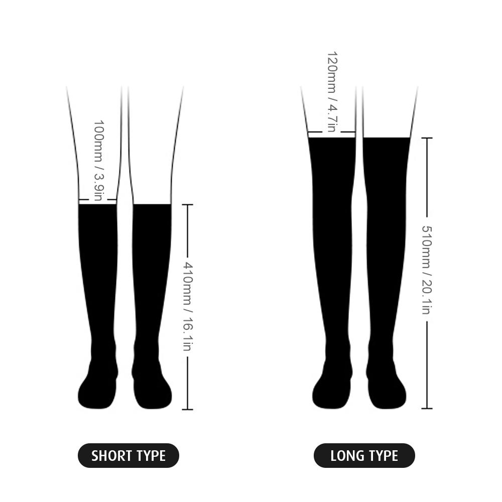 1 Paire de Manches de Jambe Femme Chaussettes de Jambe Glacées Protection Solaire Bas de Golf Rafraîchissants