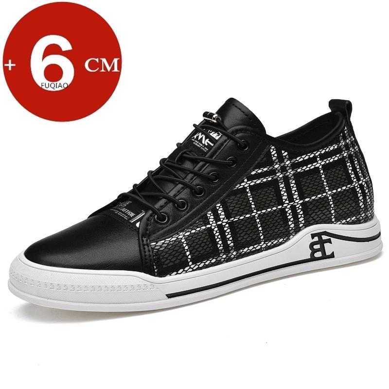 Fashion Lift Men Sneakers Elevator Shoes Hidden Heels Breathable Heightening Shoes For Men Increase Insole 6CM Sports Casual Height Shoe