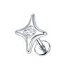 1Pc/5Pcs Titanium Star Ear Tragus Cartilage Helix Daith Piercing Lip Stud Earrings for Women Internal Thread Body Piercing 16G