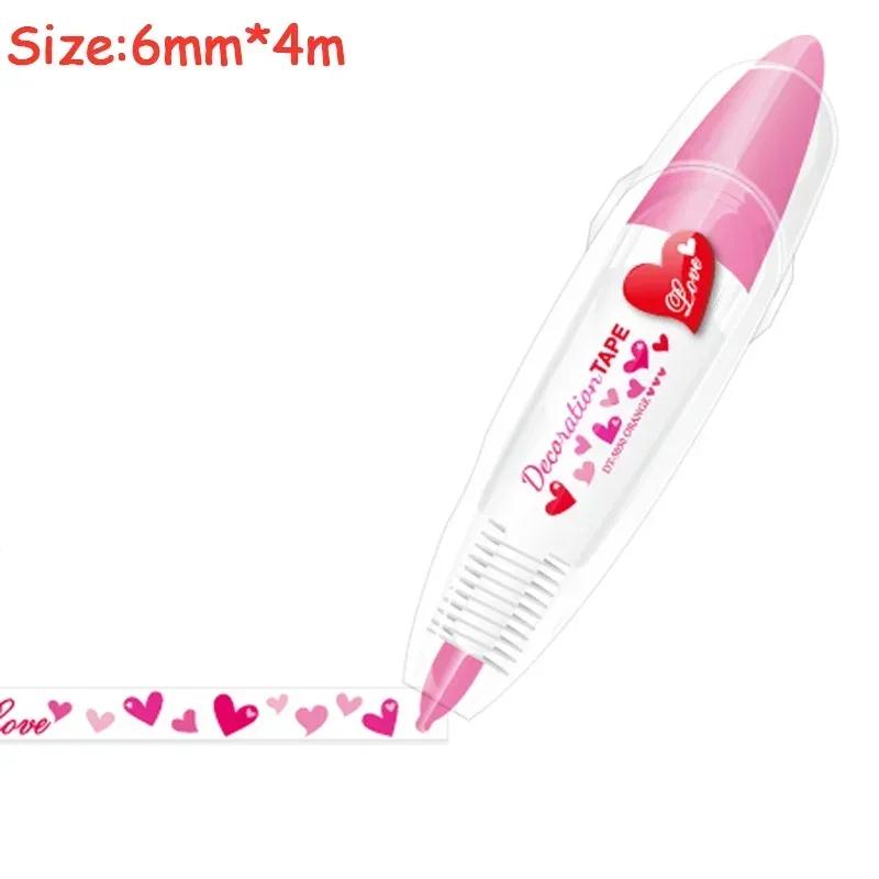 Kawaii Correction Belt Kawaii Accessories Girls Hand Account Decorative Stickers Marker Pen School Stationery Office Supplies