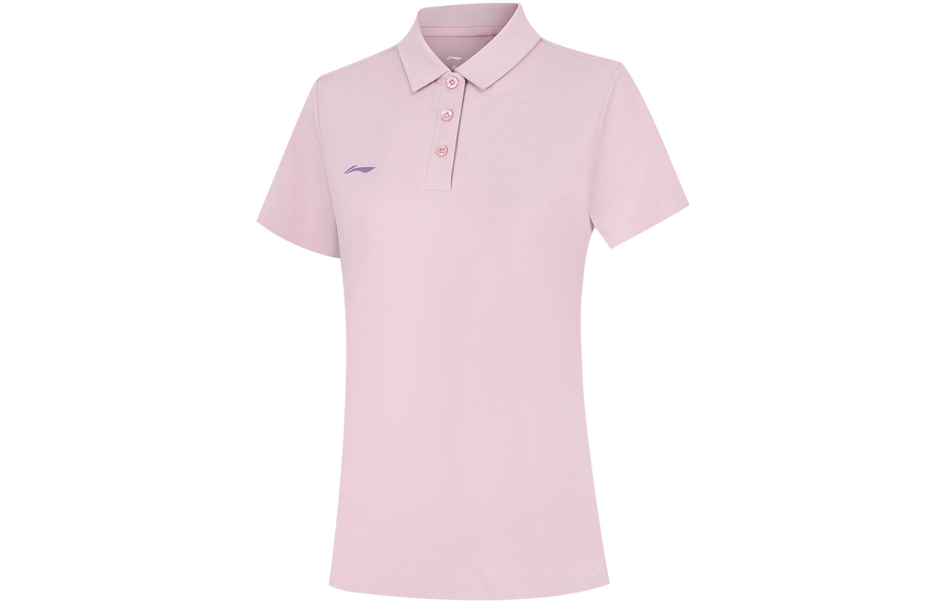 Li Ning Polo Shirt Women s Lotus Red Purple APLU190-4 S