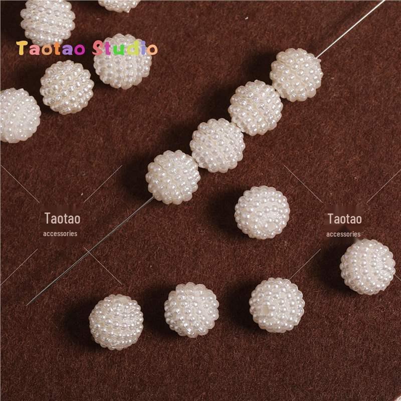 ABS Imitation Pearl Bayberry Beads, 10mm, Straight Hole, DIY Mobile Phone Chain/Bag Accessories