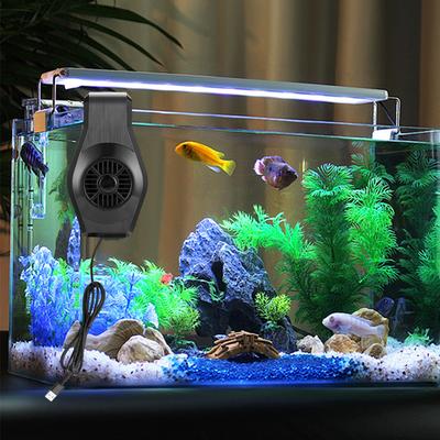 Ventilator Răcitor Acvariu cu 2 Viteze Reglabile Ventilator Răcire Acvariu Ventilator Acvariu pentru Creveți Corali Pești Tropicali și Marini