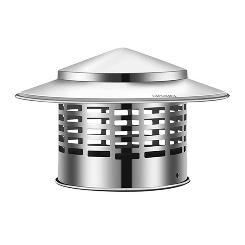 Round Chimney Caps Stainless Steel Exhaust Caps Round Roof Chimney Cover Rain Caps Stove Pipe Chimney Caps Easy to Install