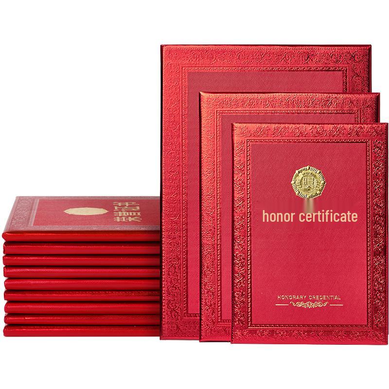 DSB Honor Certificate Covers and Inner Pages