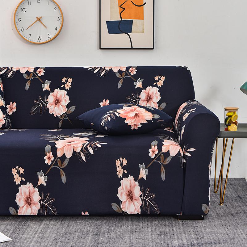 Stretch Stripes Sofa Slipcover Elastic Sofa Cover for Living Room Non Slip Furniture Protector for Pets Soft with Elastic Bottom