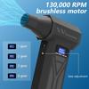 130000RPM Violent Turbo Fan, Intelligent Display Screen with 4-speed Adjustable, Includes 5 Nozzles, High-capacity Battery
